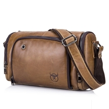 BULL CAPTAIN Genuine Cowhide Leather Sports bag, Work bag, Excursion bag For Men - £76.73 GBP