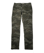 Womens Levi&#39;s 711 Skinny Green Camo Stretch Ankle Denim Jeans Size 28 - $24.74