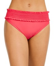 Tommy Hilfiger Womens Smocked Bikini Bottoms Color Magenta Size Small - £25.17 GBP