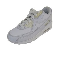 Nike Air Max 90 Pre School 307794 111 Unisex Shoes Leather White Vintage Size 1 - £25.91 GBP