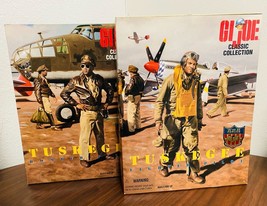 Hasbro Gi Joe WWII Classic Collection Tuskegee Fighter &amp; Bomber Pilot Set of 2 - £34.99 GBP
