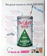 Shasta Low Calorie it hasta be shasta 1964 Vintage Print Ad - $9.84