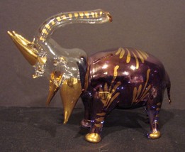 Egyptian Glass Elephant Ornament ~Display Piece - £16.92 GBP