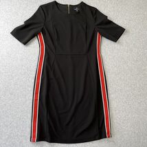 Ronni Nicole Black with Red Accentuating Stripes Sheath Women's Dress Si... - $14.88