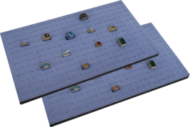 2 Piece 144 Jewelry Grey  Insert Display Pads  14 3/4&quot; x 7 3/4&quot; x 1/2&quot; - $19.95