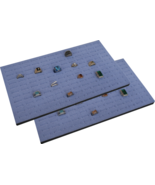 2 Piece 144 Jewelry Grey  Insert Display Pads  14 3/4&quot; x 7 3/4&quot; x 1/2&quot; - $367.77 MXN
