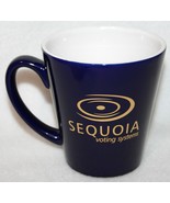 SEQUOIA VOTING SYSTEMS Coffee Cup Mug Political Election HANGING CHADS - £10.03 GBP