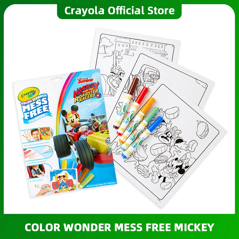Crayola Color Wonder Mess Free Coloring Disney Junior Meckey and the Roadster - £19.16 GBP+