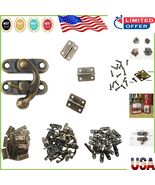 Bronze Tone Mini Hinges &amp; Antique Latch Hooks - 40PC Set for Handcrafted... - $15.83