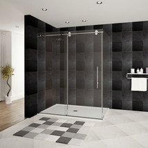 56-60&quot;W x 79&quot;H x 36&quot;D Shower Enclosure ULTRA-D Chrome by LessCare - £970.00 GBP