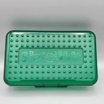 Vintage Spacemaker Pencil Box Green 90&#39;s Plastic Storage Case Madison, WI - £5.32 GBP