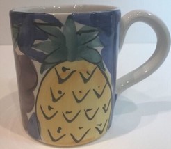 Pier 1 Imports 4 Mugs Italy Hand Painted Coffee Tea Cup - $29.69