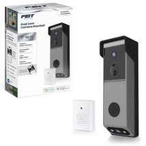 Feit Electric Doorbell Camera, 2.4 GHz WiFi, No Hub, Two-Way Audio, Moti... - $78.49