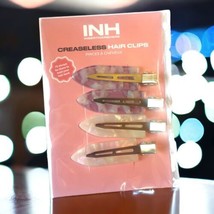INH Creaseless Hair Clips Set of 4 Snap Clips New In Package - £13.88 GBP