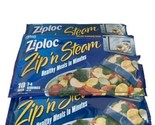 Ziploc Zip N Steam Medium Steam Bags 24 Steam Bags Total 3 Open Packages... - £34.47 GBP