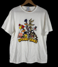 Looney Tunes T Shirt Large White Graphic Early 2000s Delta Y2K Mens / Wo... - $27.87