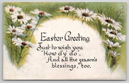 Easter Greetings Beautiful Daisies Postcard L30 - £3.90 GBP