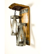 Wine Barrel Wall Sconce - Double Vitali - Made from retired CA wine barrels - £360.93 GBP