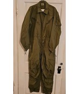 MILITARY ARMY GREEN CVC COVERALLS MEDIUM/REG 8415-01-074-6257 OD GREEN J... - $79.15