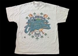 Vintage Florida Marlins 1997 NL Champions Graphic T-Shirt Size XL Graphic - £23.52 GBP