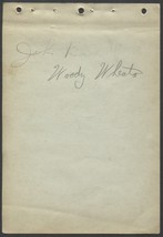 1940&#39;S SIGNED ALBUM PAGE X2 JOHNNY BARRETT WOODY WHEATON PIRATES A&#39;S ATH... - $13.75 CAD
