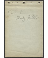 1940&#39;S SIGNED ALBUM PAGE X2 JOHNNY BARRETT WOODY WHEATON PIRATES A&#39;S ATH... - $179.58 MXN