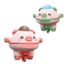 Pink Green Walking Tumbler Unicycle Toy, Balance Pig Piglet - £35.26 GBP
