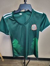2018 FIFA World Cup Mexico National Team Soccer Jersey Size S - Green and White - £14.76 GBP
