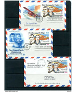 USA 1981 3 Postal Stationary cards 28c First Transpacific Flight 11522 - £7.75 GBP