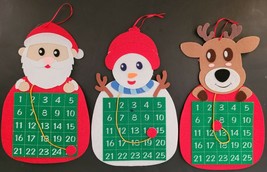 Christmas Advent Calendars 14”Hx8.5”W 1/Pk, Select: Santa, Frosty or Rudolf - £2.39 GBP