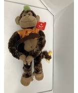 Aurora Plush Cheeky Charlie Rock Star Monkey Stuffed Animal New With Tags - $8.91