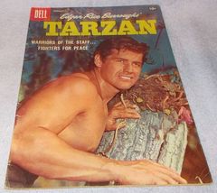 Silver Age Dell Tarzan Comic Book No 101 February 1958 Gordon Scott Cover - £10.34 GBP