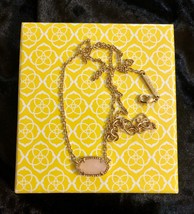 Kendra Scott Elisa Pendant Necklace for Women Rose Quartz 14k Gold-Plated - £40.02 GBP