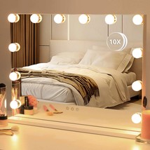 Amst Hollywood Vanity Mirror With Lights, Lighted Makeup Mirror With 12Pcs - £50.98 GBP