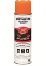 Rust-Oleum 203027 Marking Paint Semi-Gloss Fluorescent Orange, 17 oz Aer... - £11.49 GBP