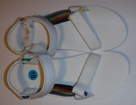 Teva Mens White Platform Sandals US Size 10 New without Box - £14.61 GBP