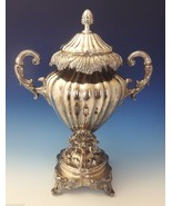 English Silverplate Hot Water Urn with Leaf and Scrollwork Motif (#0204) - $3,959.78 CAD
