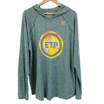 ETP Treign Activewear Lightweight Hoodie T-Shirt Eat To Perform Green Size XL - £19.36 GBP