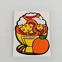 Vintage 1980s Rare Mello Smello Peach Sundae Sticker - $13.85