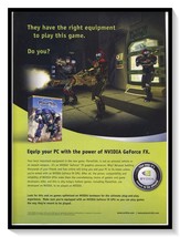NVIDIA GeForce FX Graphics Processor PlanetSide Vintage 2003 Print Magazine Ad - £7.75 GBP