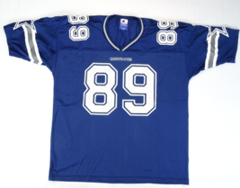 Vintage David Lafleur Dallas Cowboys #89 Champion XL Jersey Blue Mesh Re... - $14.20