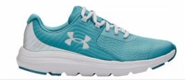 New Under Armour Girl&#39;s Outhustle Print Running Shoes 5Y 6Y Blue Youth Sneakers - £35.84 GBP