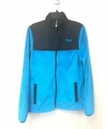 FILA Sport Women&#39;s Blue Black Fleece Full Zip Jacket, Size XS, EUC - £19.32 GBP