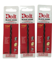Do It Black Oxide 11/64&quot; Drill Bit 340103  Pack of 3 - £12.45 GBP