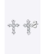 Moissanite Cross Stud Earrings - $89.56