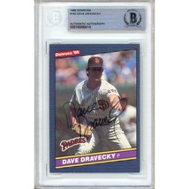 Dave Dravecky San Diego Padres Auto 1986 Donruss Baseball #162 BAS Slab Signed - $79.99