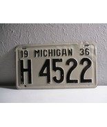 ORIGINAL 1936 Michigan License Plate metal - £30.88 GBP