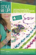 Bracelet Craft Kit Makes 4 Twistable Beaded Bracelets Style Me Up Ages 8+ - £7.46 GBP