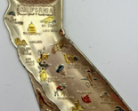 Vintage California Metal Ashtray Jewelry Tray Souvenir of Golden State S... - $34.99