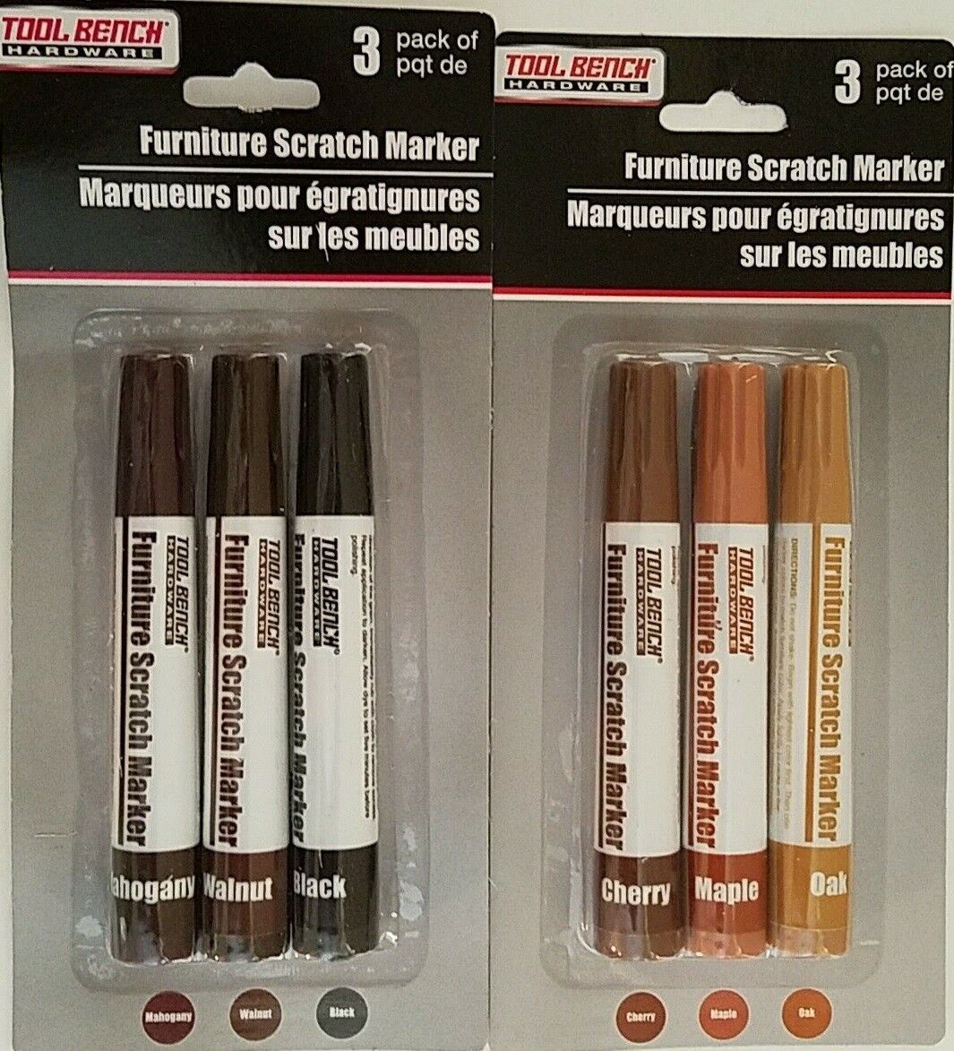 Furniture Scratch Repair Marker Kits Select Light or Dark Shade Set - $3.49